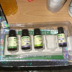 Aromatherapy oils 1  bottle is missing